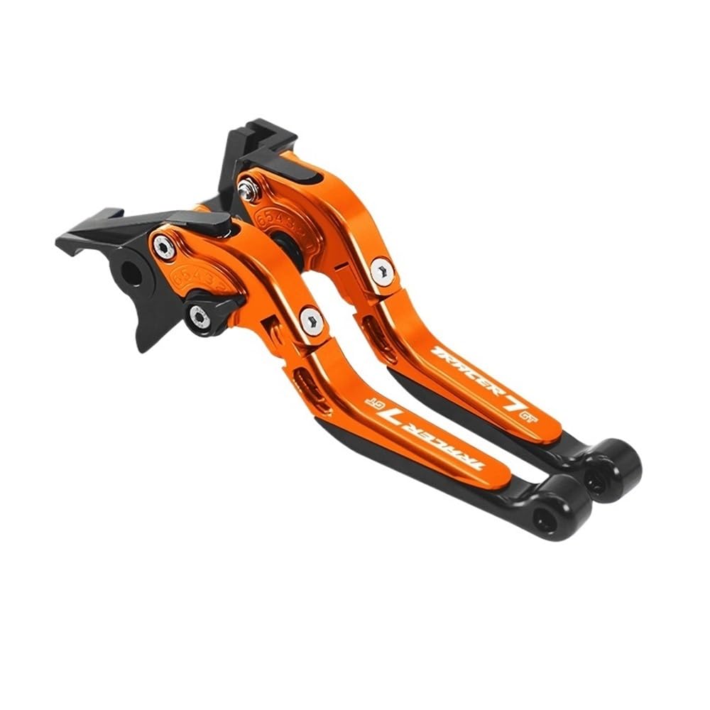 WGHPOSQTJ Hand Brake Clutch Levers Folding Extendable Handle Levers for Tracer7 7GT 21-24 for Tracer 700GT 14-20 Adjustable Brake Clutch Lever Motorcycle Accessories