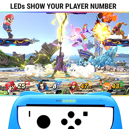 Joy-con Mandos Grip Orzly con Botones Superiores Grandes para Multijugador 4
