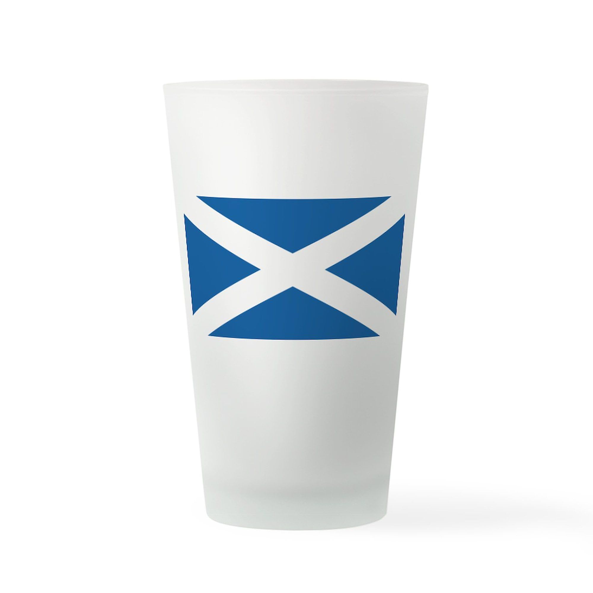 CafePress Flag Of Scotland Pint Glass Pint Glass, 16 oz. Drinking Glass