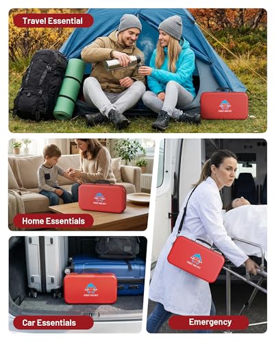 500 Pcs First Aid Kit for Home/Car/Travel/Camping/Businesses, Waterproof Emergency Kit for Hiking, Sports, Truck, Office, Vehicle & Outdoor Emergency Supplies, Well-Organized Home Travel Essentials - Image 5