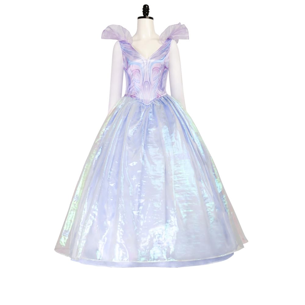 NSPSTT Witch Costumes Glinda Damen Fancy Dress Fairy Tale Costume Witch for Cosplay Halloween Season 2, Blau, L โ image 1