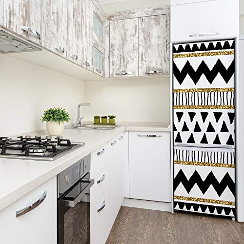 Vinilo para nevera de origen étnico autoadhesivo 70x190 cm para cocina y salón 4