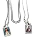 Escapulario de la Virgen del Carmen. Jesús. Our Lady of Mount Carmel Scapular. Silver Color.