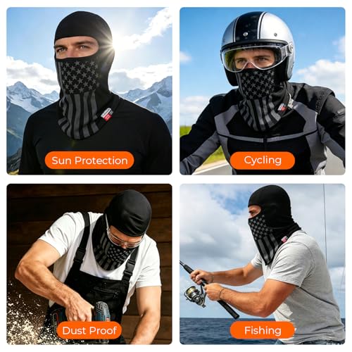 Image of FR Balaclava Face Mask Flame Resistant Balaclava FR Mask for Men Arc Rated NFPA2112 CAT2 Cover Hood for Welding