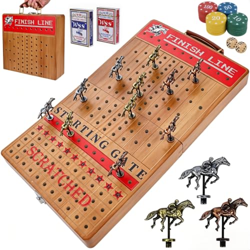 Juego de Mesa Grande de Carreras de Caballos 21" miniatura 1