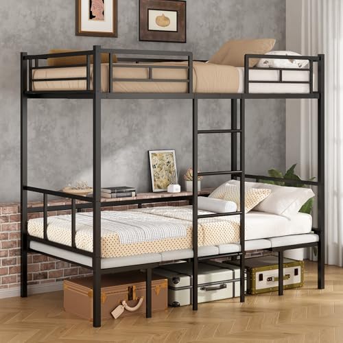 Beliche Multifuncional, Estrutura de Cama, Cama com Escrivaninha que Transforma em Cama Extra, Conjunto Versátil para Dormitório e Quarto