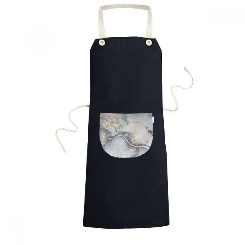 Tablier de cuisine aquarelle noir réglable, l'idée cadeau chef pour homme et femme