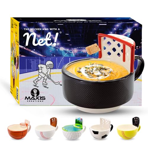 MAX'IS Creations The Hockey Mug with a Net, Sports Hockey Gifts for Boys 8-12 Men Girls...