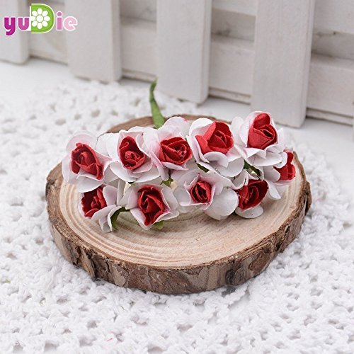 Buy Red 200pcs mini mini wedding decoration paper roses 1cm