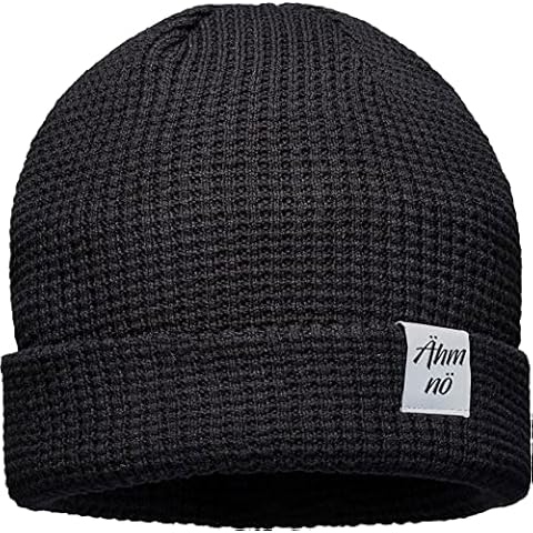 Unisex Organic Cotton Beanie : Ähm nö - Mütze Herren Winter - Bio Baumwolle Strickmütze Damen Cover