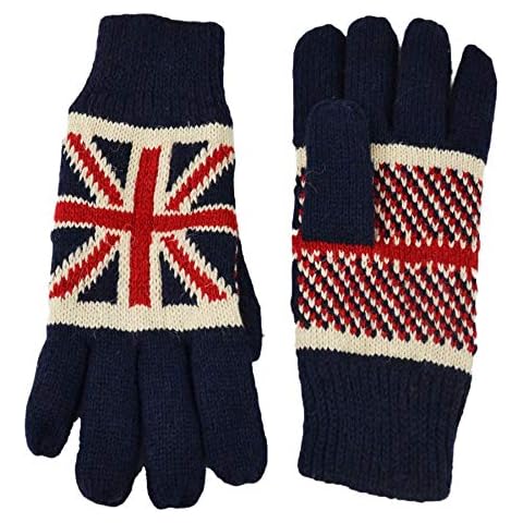 NEW KNITTED UNION JACK GLOVES Cover
