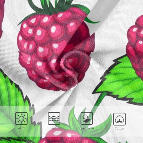 Red Raspberries Green Leaves Girls Underwear Toddler 2t Cotton Girl Panties Cute Fun Print Briefs Kids Undies3