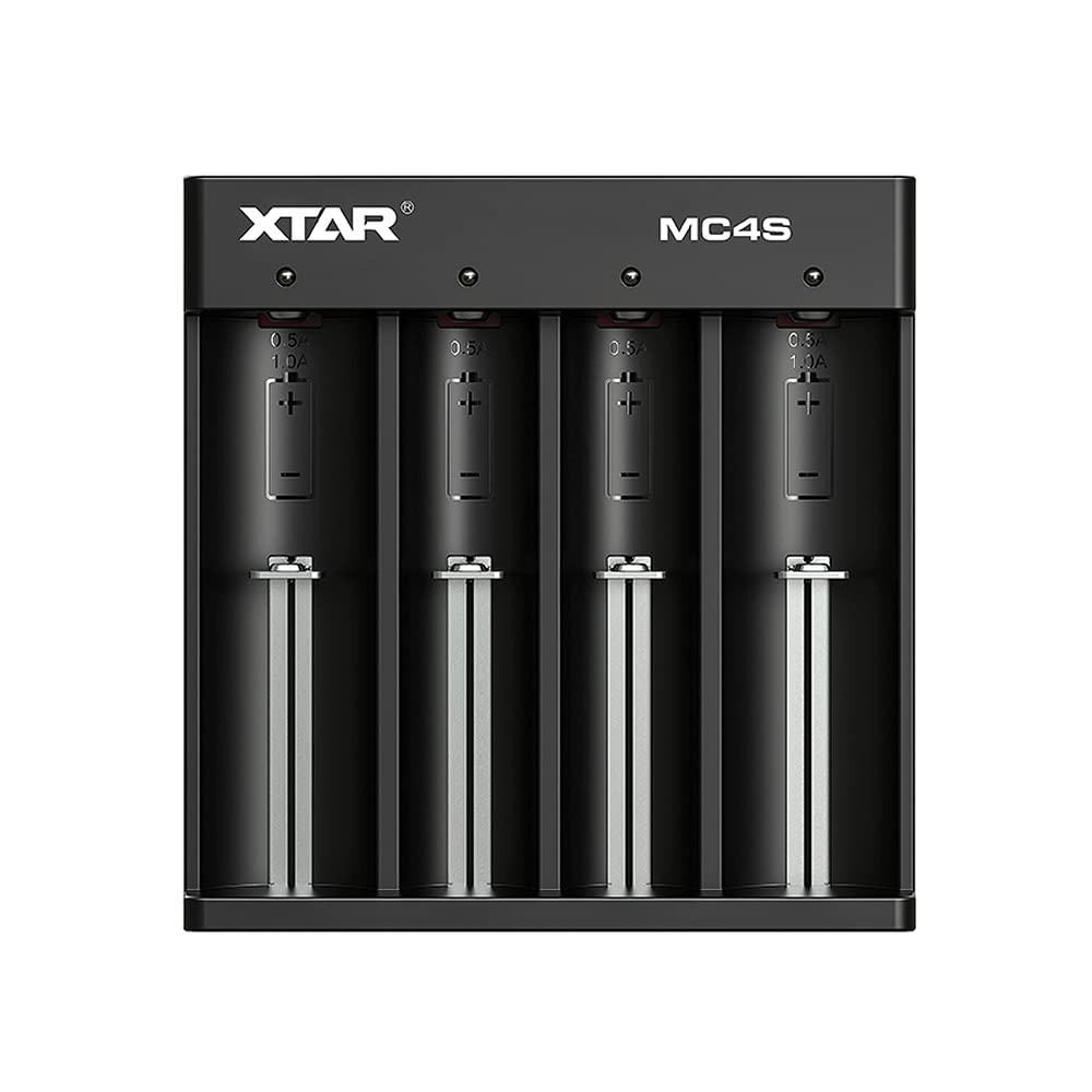 XTAR MC4S - profesjonalna ładowarka do akumulatorów litowo-jonowych i NiMh, głębokie rozładowanie i reaktywacja komórek 0 V, 4 ogniwa, model MC4S