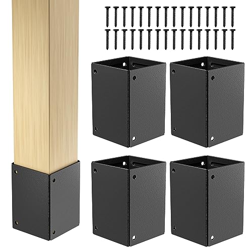 FMhotu Post Base Protectors,Adjustable Deck And Fences