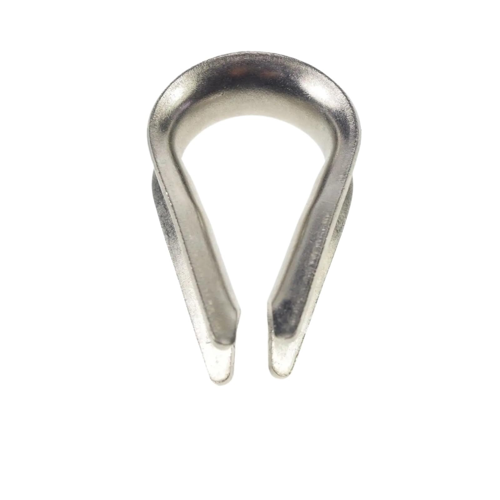100 pezzi M2 M3 M4 M5 M6 M8 304 ditali anello morsetto cavo ditale zincato for fili in acciaio inossidabile corda Per Funi Metalliche(M8)