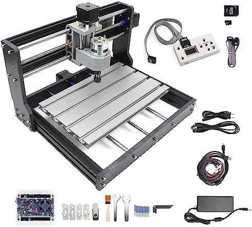 CNCTOPBAOS Upgrade CNC 3018 Pro 3 Axis DIY Mini CNC Router Kit with GRBL Remote Control Offline Controller PVC PCB Acrylic Plastic Wood Cutting Engraving Carving Milling Machine