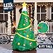 Joiedomi Christmas Inflatables Tree Decoration, Lighted Giant Christmas Tree with Build-in Projection Blow Up Self-Inflatables for Xmas Party Indoor, Outdoor, Yard, Garden, Lawn Décor