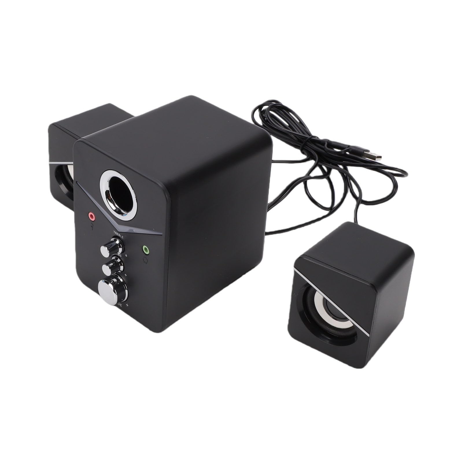 Casse per Computer, Alimentate Tramite USB, Bluetooth 10m, Canale