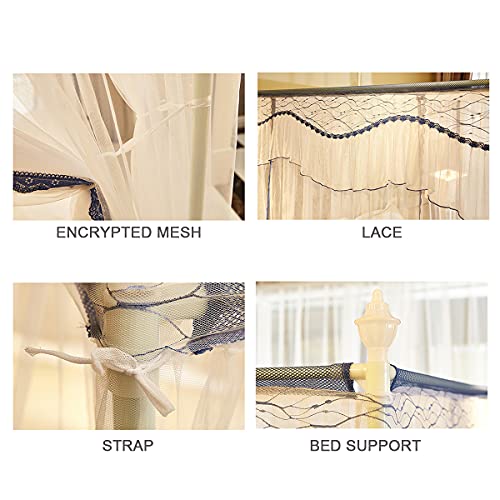 Moustiquaire pour lit et baldaquin anti-insecte installation facile
