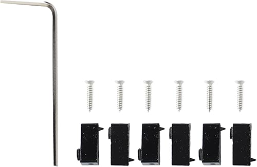 Miniatura 6 de Cerradura de cuerda de guitarra, 6 piezas de tuerca de bloqueo de cuerda de guitarra negra, resistente y firme, fijación firme, aleación de zinc con