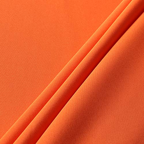 Image of sancua Rectangle Tablecloth - 54 x 78 Inch - Stain and Wrinkle Resistant Washable Polyester Table Cloth, Decorative Fabric Table Cover for Dining Tables, Buffet Parties and Camping, Orange