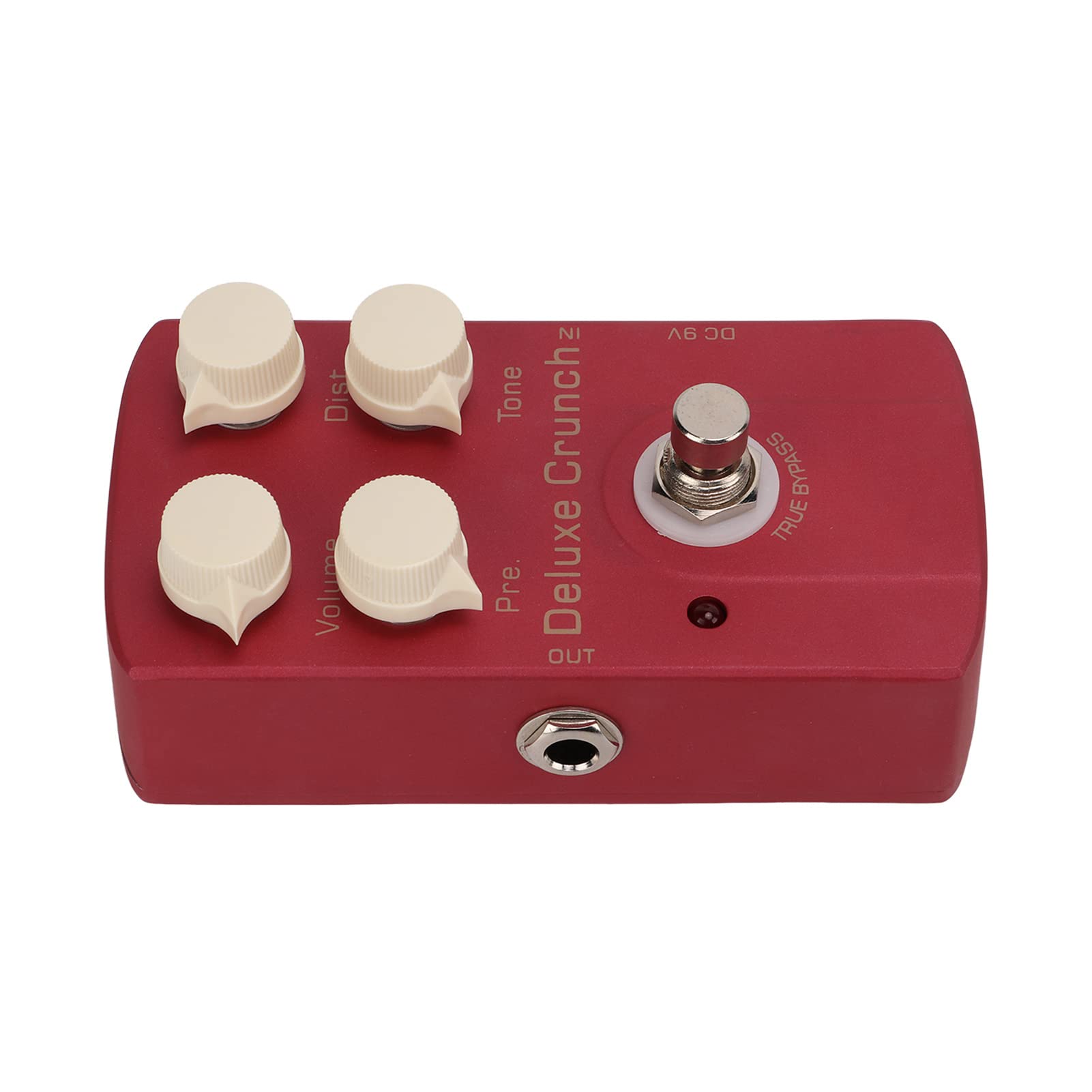 Pedał Efektów do Gitary Elektrycznej Akcesoria Gitarowe Distortion Pojedynczy Pedał Efektów 9mA Metal Red