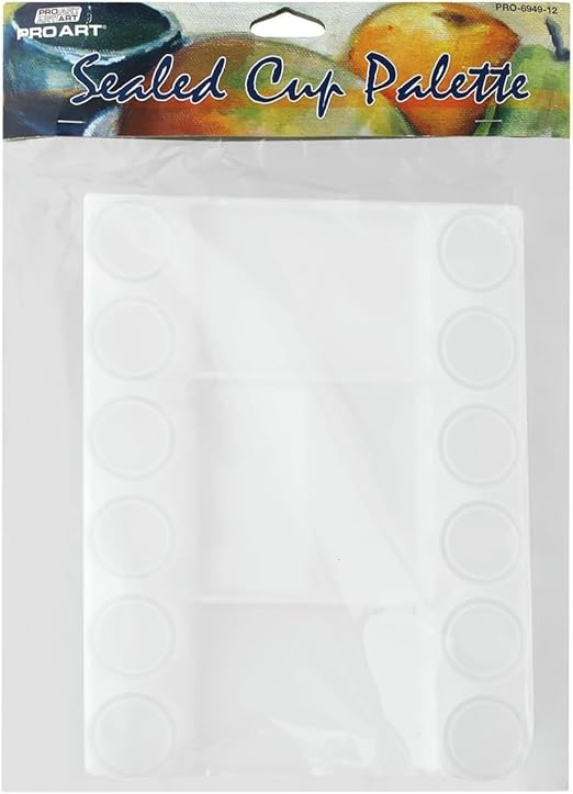 PRO ART Palette Sealed Cup, White