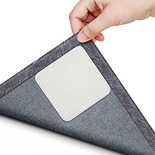BESTCROF Rug Pads Grippers, 16 PCS Non Slip Washable Grippers for Rug, New Materials to Anti Curling Rug Pad : Keep Your Rug in Place & Make Corner Flat and Easily Peel Off