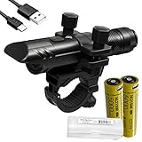 Nitecore BR25 Ultra-Bright 1400 Lumen Bike Light, with 2X 5000mAh USB-C Rechargeable Batteries,...