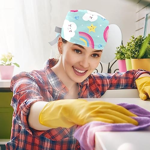 2 berretti bouffant professionnels avec bandeau anti-transpiration - 5