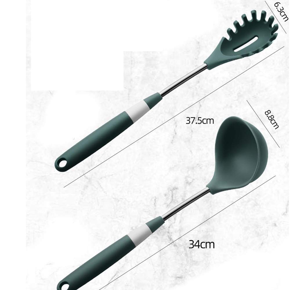 Silikon-Spatel, Pfannenwender, Küchenutensilien, Spatel-Set, Küche, antihaftbeschichtet, Kochlöffel, Suppenlöffel, Kochen bei hohen Temperaturen