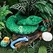 MorisMos Giant Snake Stuffed Animals Mommy with Babies, Realistic Snake Plush Toy,Large Stuffed Snake with Babies & Snake Egg Plushies, Long Green Boa Constrictor Snake Toy for Kid Girl Boy Christmas