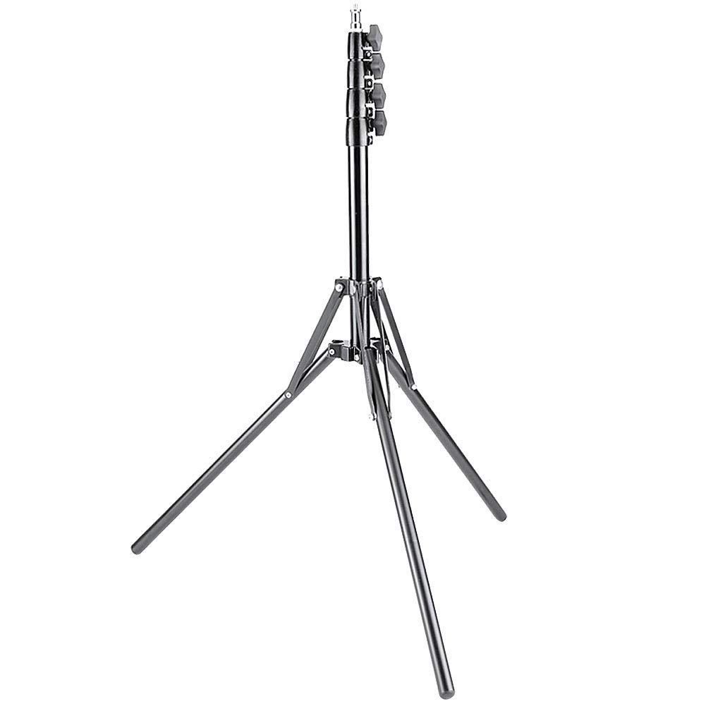 eWINNER 210cm Aluminum Alloy Portable Photography Reverse Folding Light Stand for Camcorder Camera Relfectors/Softboxes/LED Ring Flash Light/Umbrellas/Backgrounds Live Streaming/Video Shoots/Selfies