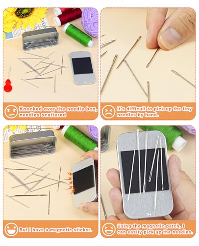 Fiveizero LARGE EYE HAND SEWING NEEDLES 40Pcs Sewing Needles Set thumb #3