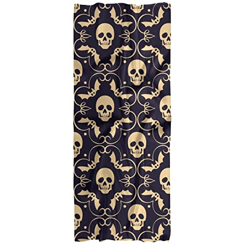 Écharpe crâne vintage pour femme châle multicolore toutes saisons