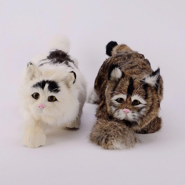 16,5" Realistyczna figurka, model Prowling, realistyczna statua(White)