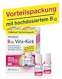 Schnelle Energie und Leistungsfähigkeit für Körper und Geist: Das Nahrungsergänzungsmittel im Fläschchen beinhaltet wertvolle Vitamine und Aminosäuren