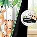 Renaiss 42 x 63 Inch Safari Animal Blackout Curtains for Kids Bedroom Tropical Rainforest Lions Tigers Elephants Giraffes African Jungle Plant Print Curtain Drapes for Baby Nursery Room Decor 2 Panels