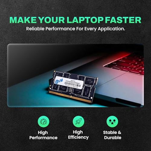 Image of EVM 8GB 5600 MHz High-Performance DDR5 Laptop RAM, Ultra-Fast Memory Upgrade, 288-Pin Long DIMM, 10-Year Warranty (EVMT8G5600U88P)
