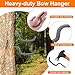 CHERAINTI 12 Pcs Tree Stand Bow Hanger, Screw-in Hunting Hooks for Hunting, Portable Bow Holder and Hunting Accessories for Hanging Backpacks and Outdoor Gear