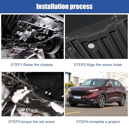 Image of Front Lower Engine Splash Shield 74111T7WA00 Fit for Honda HRV 2016-2022 | Engine Case Guard Under Car Shield Cover MPN HO1228146 Replacement for Engine Splash Guard Underbody Skid Plate