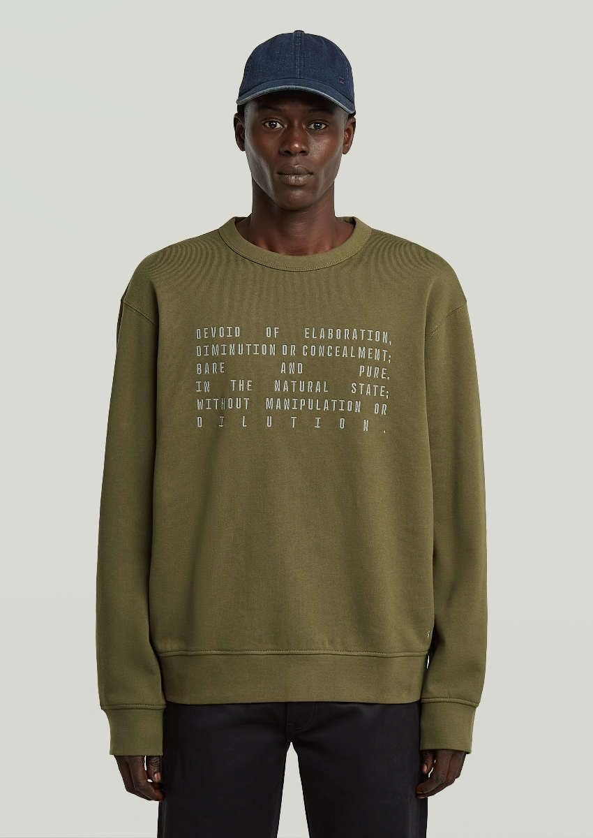 G-Star Text Graphic R SW Felpa Uomo