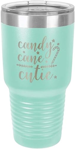 Miniatura 20 de Chirstmas - Taza de viaje de acero con recubrimiento de polvo grabado con láser, taza de viaje de camello polar sin BPA, mantiene tu bebida fría