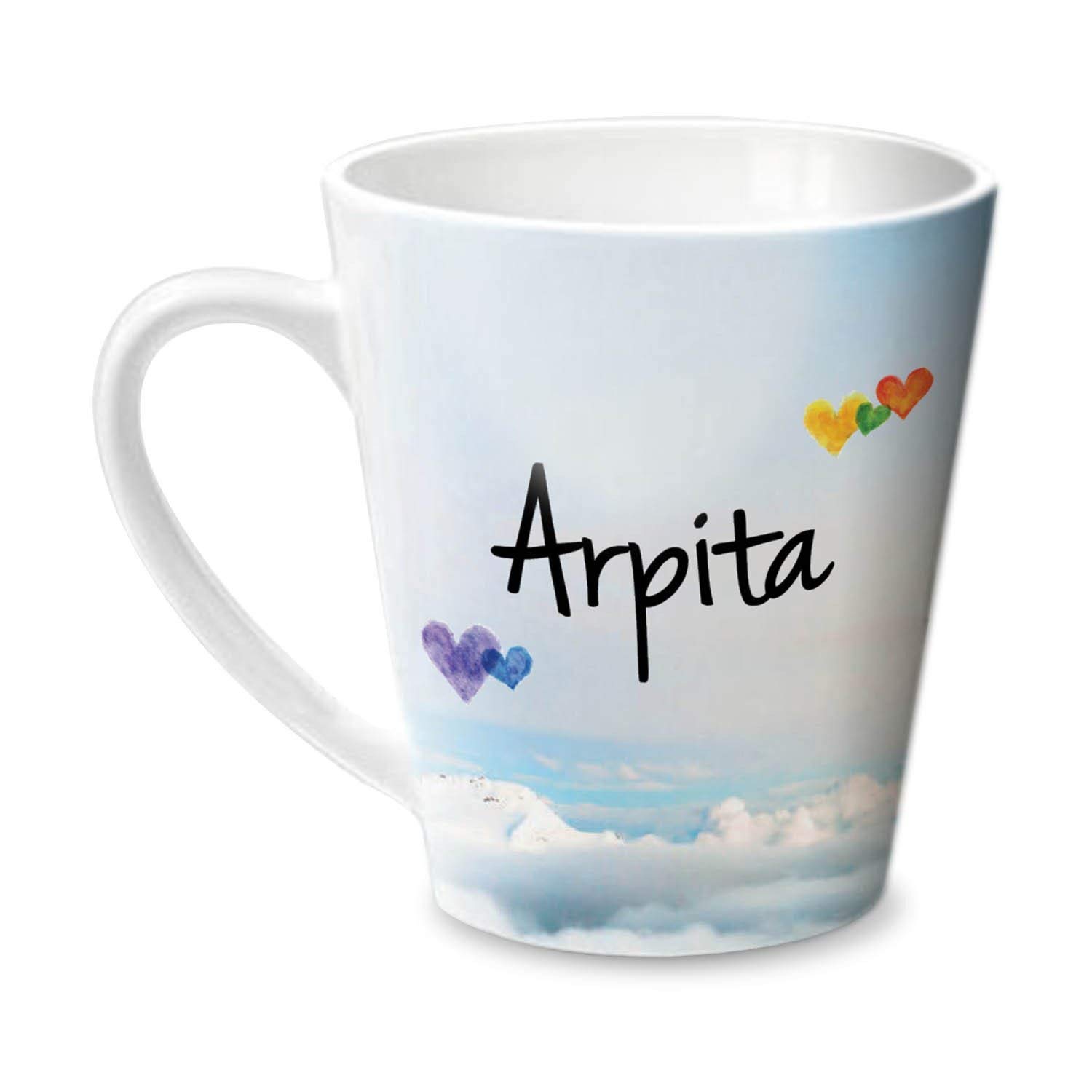 Hot MuggsSimply Love You Arpita Conical Personalised Name Ceramic, 315ml, 1 Unit