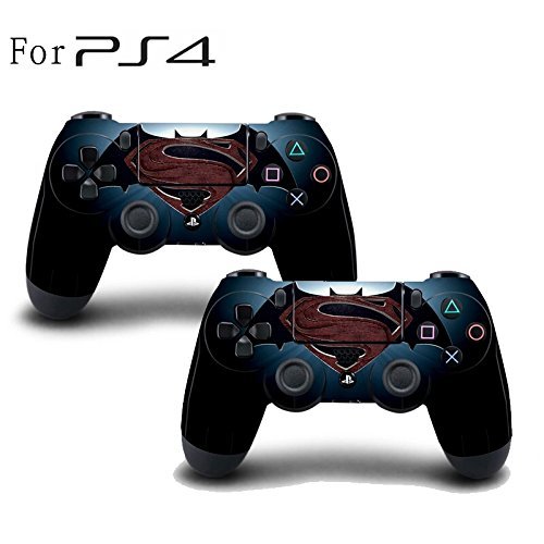 Skin Poster - Batsuper (red, Blue, Black, Standard) PS4 Controller Skin Sticker Decal Skin Full Body Cove Set Compatible with 3M Skin Sticker Cover for Controller. [video game] (B08BKNW83K) Amazon Price History, Amazon Price Tracker