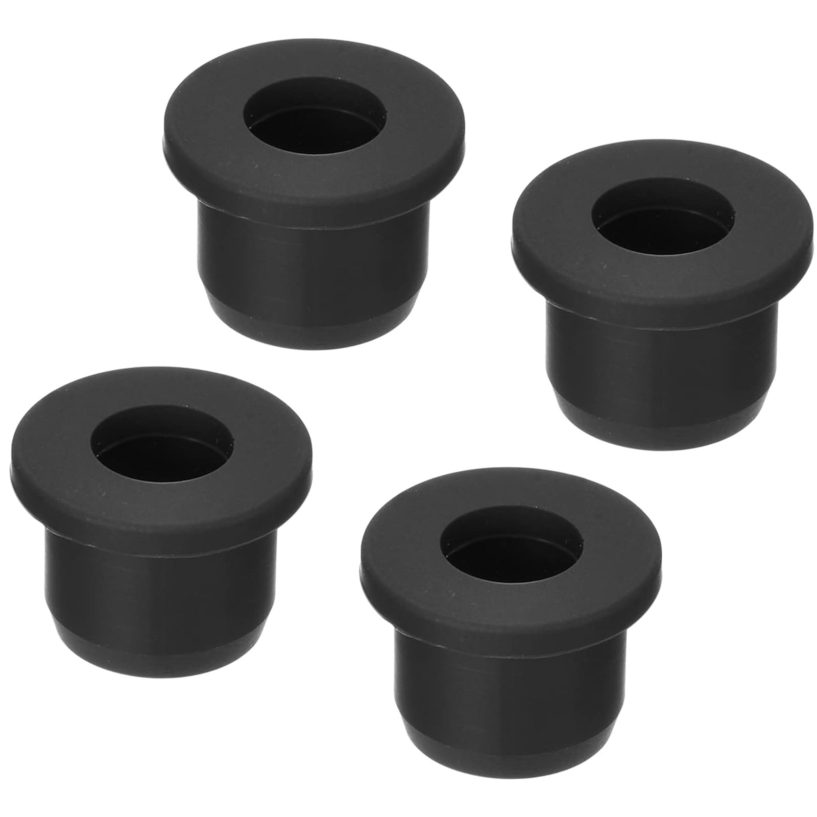 TOP-VIGOR 4Pcs Rubber Grommets 13mm Mount Dia Round T-Type Silicone Seal Flexible Hole Plugs for Cable Pipe Cord Protection