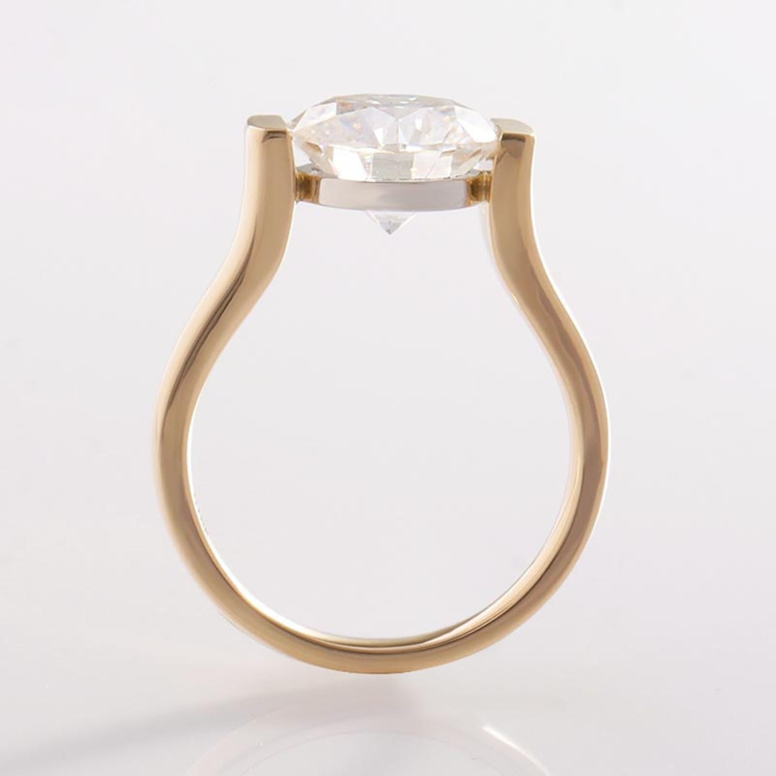 Alliance Femme Decor Gravée Alliance Homme Or Jaune Or 9 Carats Moissanite Solitaire avec Moissanite Ronde Taille Lesbienne pour Mesdames Nouvel An Bijoux