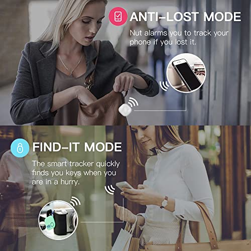 Car Key Finder Tile Smart Tag Tracker Locator – Nut 2″ Tracking Chip for Wallet Bluetooth Item Anti-Lost with App, Mini GPS Alarm Tracer Reminder for Bag Phone Pets Dog Keychain Purse Luggage, Green