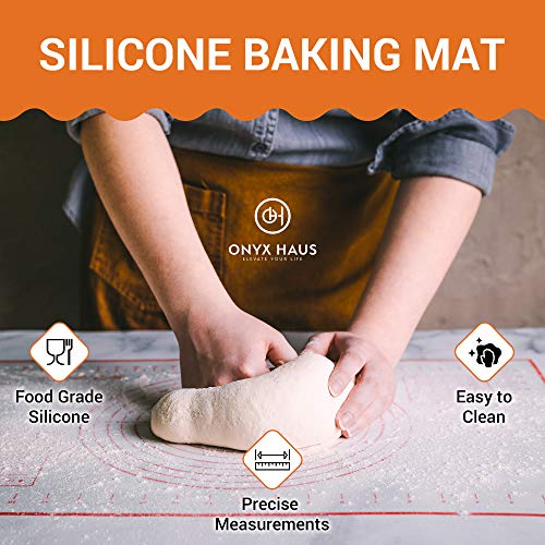 image for Onyx Haus French Bread Kit - Baguette Pan for Baking, Silicone Baking 