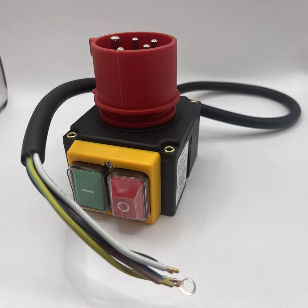 KOA7 Interruptor de dispositivo Interruptor de máquina 380/400 V 3 fases con cable e inversor de fase compatible con divisor de madera